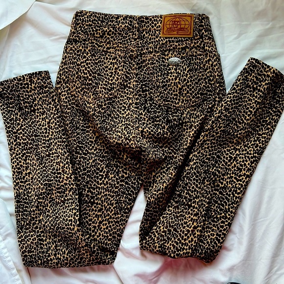 Denim - Leopard/ cheetah  skinny jeans sz 6
